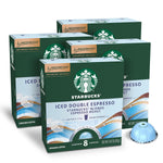 Starbucks Iced Blond Roast Coffee Pods for Nespresso Vertuo Machines, 32-count