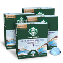 Starbucks Iced Blond Roast Coffee Pods for Nespresso Vertuo Machines, 32-count