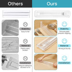 8 Pack Shallow Drawer Dividers for Kitchen Utensil and Underwear Storage