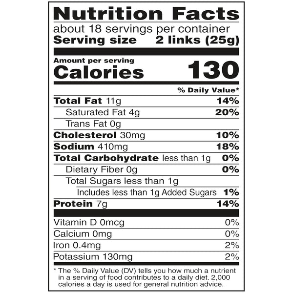 Duke's Original Smoked Shorty Sausages, 16 oz, Gluten-Free, Keto Friendly