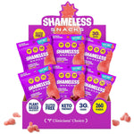 Shameless Snacks Sour Candy & Fruit Snacks - Gummy Candy Variety Pack, Keto Snacks, Sour Gummy Worms & Gummy Bears in Bulk, 3g Sugar Gluten Free Vegan for Kids & Adults