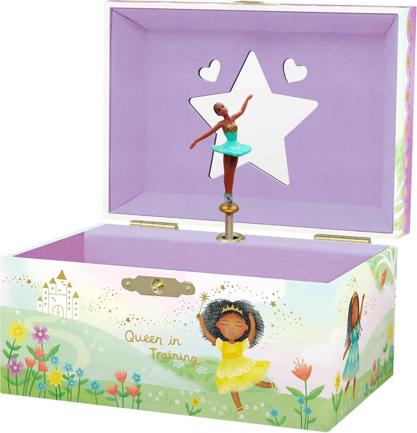 Giggle & Honey Musical Jewelry Box for Girls - Kids Jewelry Box, Unicorn Toys for Girls 4-6, Unicorn Gifts, 6 x 4.7 x 3.5 in