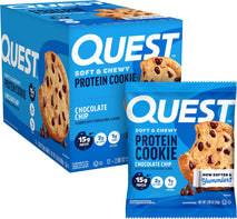 quest nutrition chocolate chip protein cookie 12 count 15g protein keto friendly