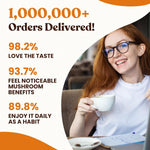 venture pal 48000mg lion's mane mushroom coffee with 12 adaptogenic mushrooms, 40 servings, instant coffee