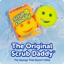 Scrub Daddy Colors Kitchen Sponges - Scratch-Free Dishwashing Sponges & Sponge for Kitchen Sink, Bathroom & Household Cleaning - BPA-Free Polymer Foam (3 Count)