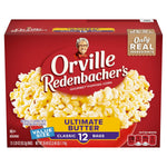 Orville Redenbacher's Microwave Popcorn, Ultimate Butter Flavor, 6-Count Boxes