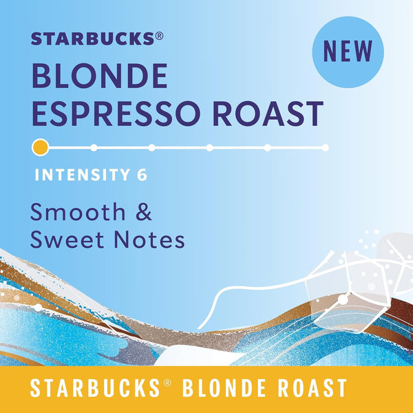 Starbucks Iced Blond Roast Coffee Pods for Nespresso Vertuo Machines, 32-count