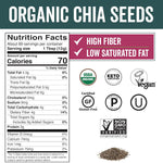 Viva Naturals Organic Chia Seeds, 2 lb - Plant-Based Omega-3 & Vegan Protein, Gluten Free