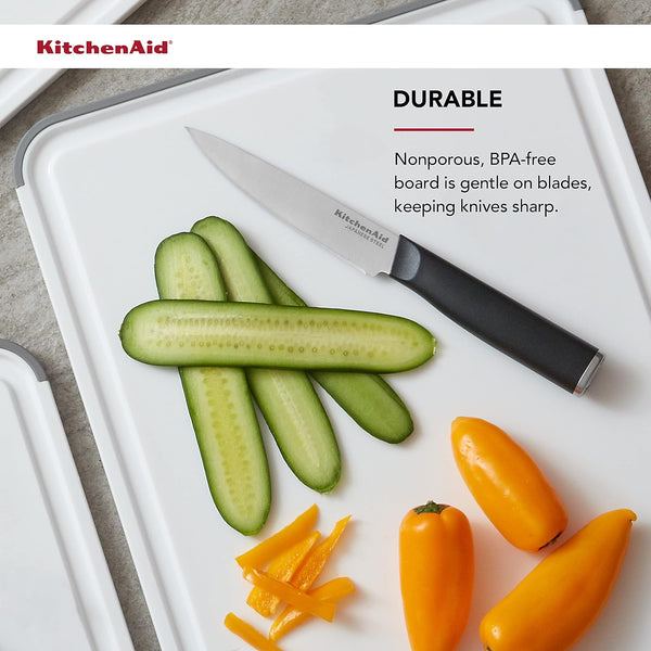 KitchenAid Classic Cutting Board with Perimeter Trench and Non Slip Edges