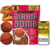 EZ Bombs Birria Bomb Seasoning, Pack of 2 - Authentic Mexican Spice Mix for Tacos, Burritos & Nachos - Made with Real Chiles & Herbs