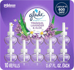 Glade PlugIns Refills Air Freshener, Scented and Essential Oils for Home and Bathroom, Hawaiian Breeze, 6.7 Fl Oz, 10 Count