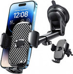 Universal Car Phone Holder with 360° Suction Cup and Adjustable Angle