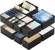 12-pack drawer organizer for nursery, closet, and storage dividers
