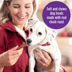 Milk-Bone Soft & Chewy Dog Treats, 25 Ounce, Beef & Filet Mignon Recipe, Made with Real Chuck Roast