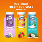 LYSOL Disinfecting Wipes, All Purpose Cleaner, Multi-Surface Antibacterial Cleaning Wipes, Household Cleaning Supplies, Dorm Essentials, Lavender + Mango Scents, 80 ct. (4 Pack)
