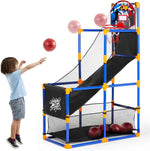 joyin arcade basketball game set with 4 balls and hoop for kids 3 to 12 years old