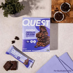 Quest Nutrition Overload Protein Bars, Chocolate Explosion, 12 Count, 20g Protein, 1g Sugar, 3g Net Carbs, Gluten Free