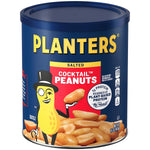 PLANTERS Salted Peanuts - Dry Roasted, Plant-Based Protein, 16oz Jar