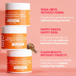 SeoulCeuticals 97.5% snail mucin moisturizer cream, cruelty free, K beauty skincare day and night repair cream, 2 oz