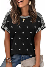 WIHOLL Womens Tops Short Sleeve Shirts Summer Outfits 2026 Spring Dressy Casual Clothes Clothing