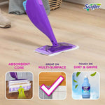 Swiffer WetJet hardwood floor cleaner spray mop pads with absorb + lock strip, 24 count
