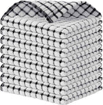 Kitinjoy Cotton 8 Pack Terry Kitchen Dish Cloths, 12 x 12 Inches Super Soft and Absorbent Dish Rags, Quick Drying Dish Towels for Washing Dishes, Mixed Color