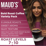 Maud's Bold Dark Roast Coffee Pods Variety Pack, 40-count, 9 Assorted Flavors