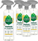 Seventh Generation All Purpose Cleaning Spray Lemon Chamomile Scent 23 oz Pack of 4 Eco-Friendly and Biodegradable
