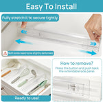 8 Pack Shallow Drawer Dividers for Kitchen Utensil and Underwear Storage