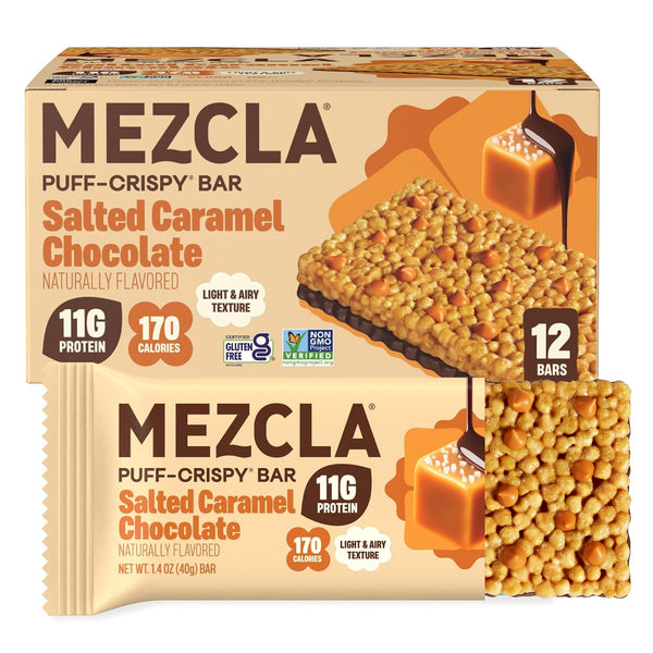 Mezcla Puff-Crispy Plant Based Protein Bars Variety Pack