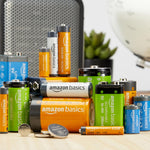 Amazon Basics 108 Count Alkaline Batteries Super Value Pack, Variety Assortment - 48 AA, 36 AAA, 8 C, 8 D, 8 9Volt