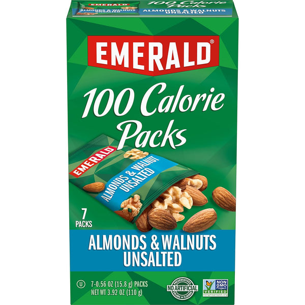 Emerald Nuts 18ct Mixed Nuts Variety Pack, 100-Calorie Individual Packs with Almonds, Walnuts & Cashews