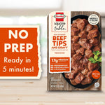 Hormel Square Table Slow Simmered Beef Tips & Gravy Refrigerated Entree, 15 Oz.