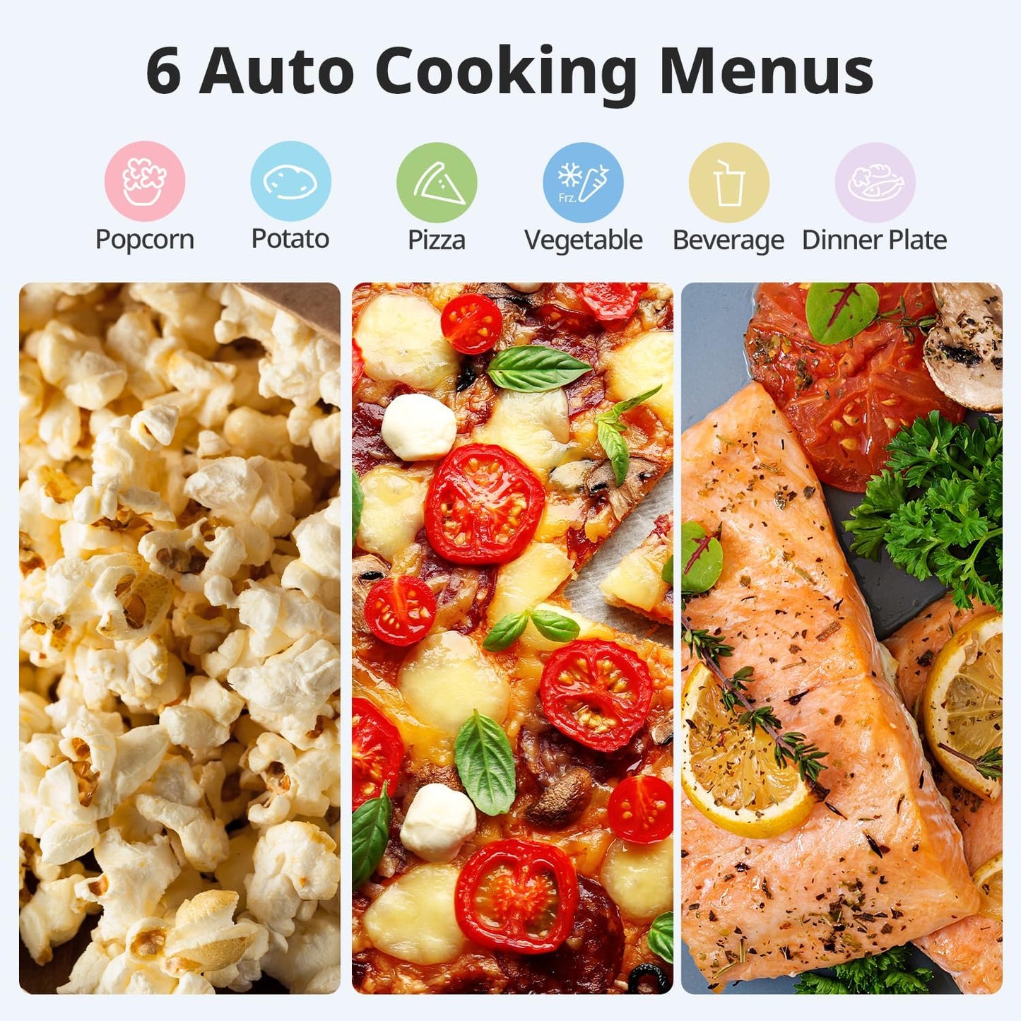 COMFEE' EM720CPL-PM Countertop Microwave Oven with Sound On/Off, ECO Mode and Easy One-Touch Buttons, 0.7 Cu Ft/700W, Pearl White