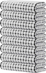 Kitinjoy Cotton 8 Pack Terry Kitchen Dish Cloths, 12 x 12 Inches Super Soft and Absorbent Dish Rags, Quick Drying Dish Towels for Washing Dishes, Mixed Color