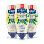 Hellmann's Vegan 3 Ct Dressing & Spread, Plant-Based Mayo Alternative, Same Great Taste, Gluten-Free, 11.5 oz
