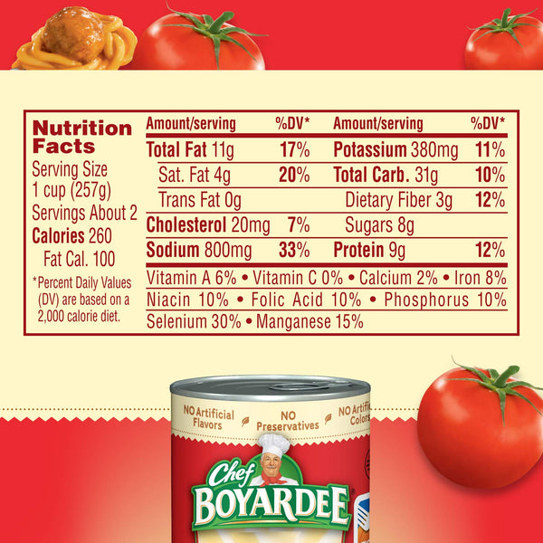 Chef Boyardee Spaghetti and Meatballs, 14.5 Oz Cans, Pack of 4 for Quick and Easy Meals