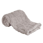 yurhap fleece baby blanket heart checkered ultra soft cozy for girls boys, 30”x40” light pink