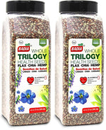 Badia Trilogy Health Seed Blend, Gluten-Free, High Fiber, Omega-3, 21 oz, Flax, Chia, Hemp Seeds