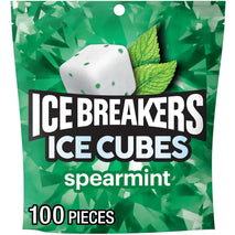 ice breakers spearmint sugar free chewing gum pouch 8.11 oz 100 pieces