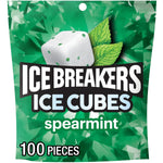 ice breakers spearmint sugar free chewing gum pouch 8.11 oz 100 pieces