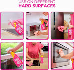 The Pink Stuff Miracle Multi-Purpose Cleaner, 25 fl Oz, removes grease, grime, and stains on kitchens, bathrooms, floors, and more