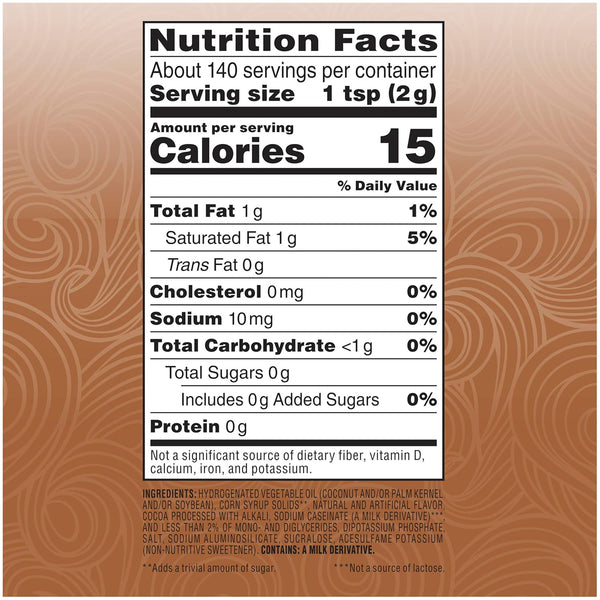 Nestle Coffee-mate Sugar Free Creamy Chocolate Powdered Coffee Creamer, 10.2 Ounce, Gluten-Free, Lactose-Free, Zero Sugar, 10.2 oz Bottle