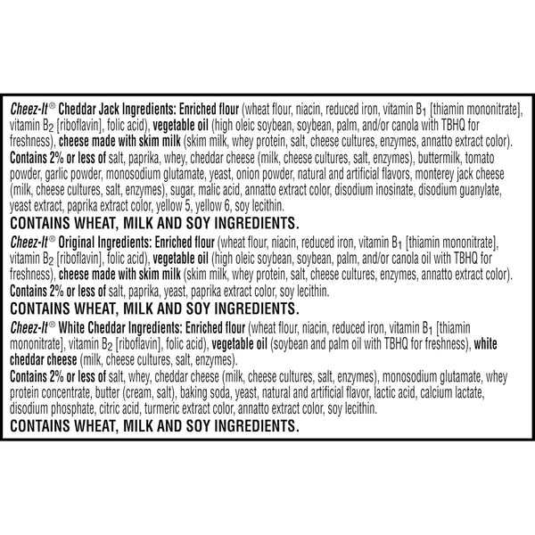 Cheez-It Cheese Crackers Variety Pack 12.1oz Box 12 Packs