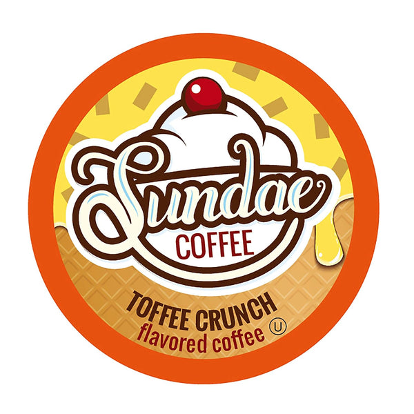 Sundae Ice Cream Flavored Coffee Pods, 48 Count, Compatible with 2.0 Keurig K-Cup Brewer
