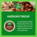 Green Mountain Coffee Roasters Hazelnut Decaf Single-Serve Keurig K-Cup Pods Flavored Light Roast Coffee