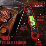 Meat Thermometer Digital - Instant Read Waterproof Food Thermometer with Backlight for Cooking, Grill, and Kitchen
