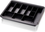 Adjustable drawer organizer tray for office and home use