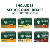 Starbucks K-Cup Coffee Pods Variety Pack 60 Keurig Pods