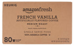 AmazonFresh 80 Ct. K-Cups, Hazelnut Flavored Medium Roast, Compatible with Keurig K-Cup Brewers